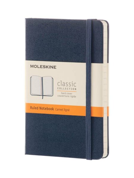 Sapphire Blue Pocket Ruled Har