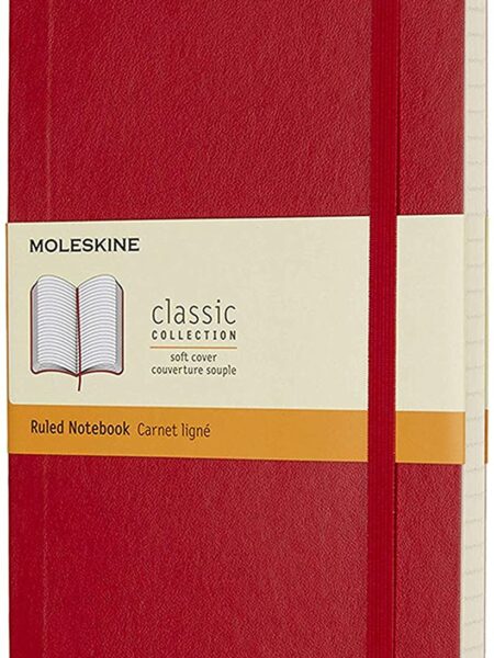 Scarlet Red Large Ruled Soft N