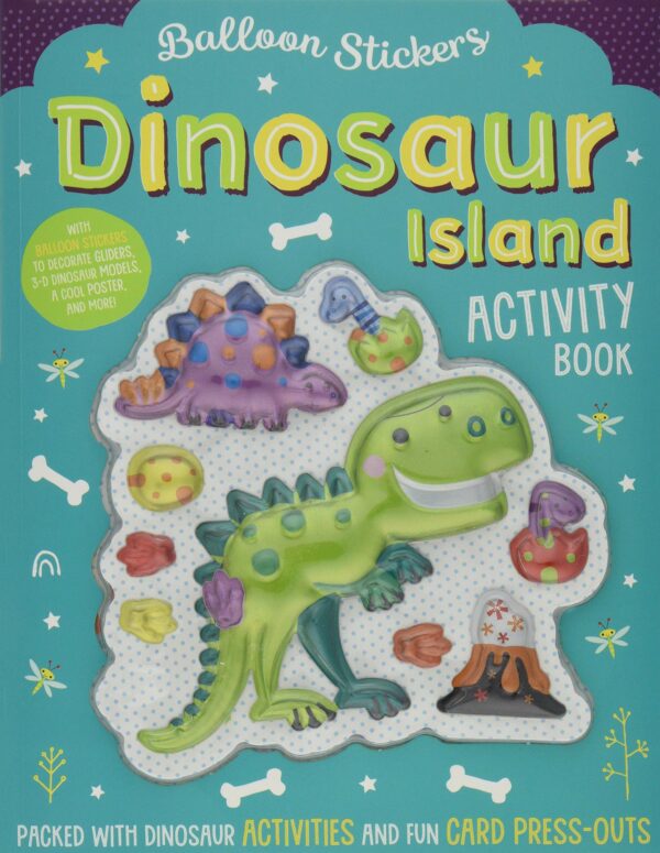 Balloon Sticker Activity Books - Dinosaur Island