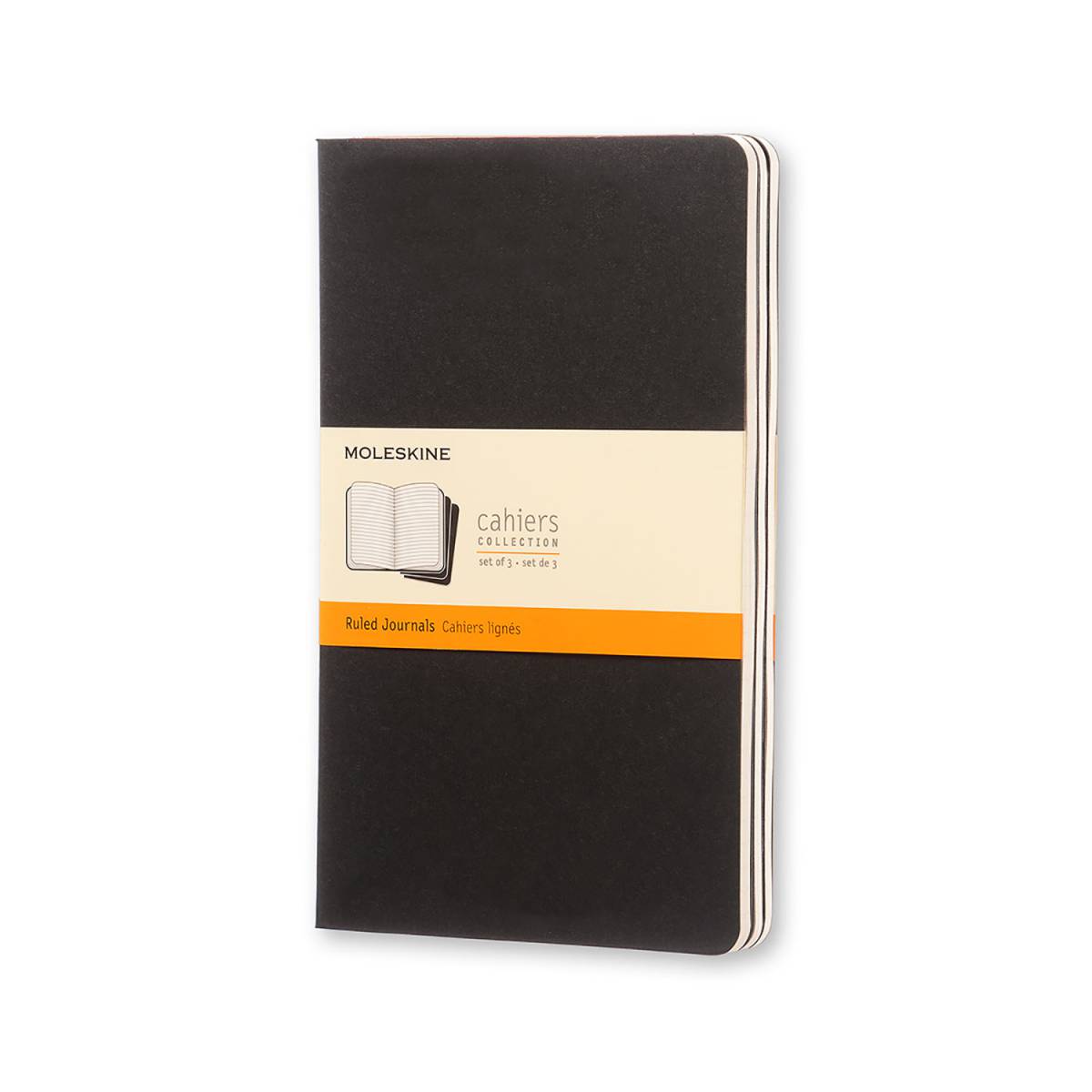 Large Ruled Cahier Black set o