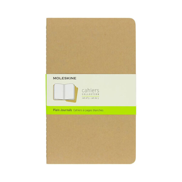 Large Plain Cahier Buff set of