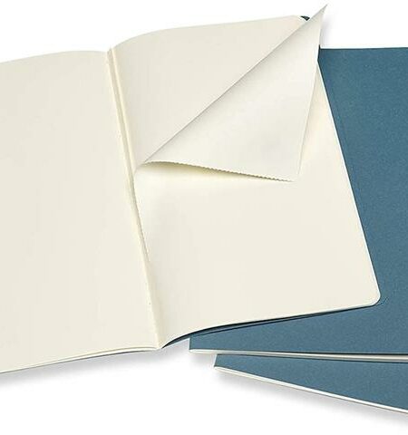 Brisk Blue Large Set of 3 Plai