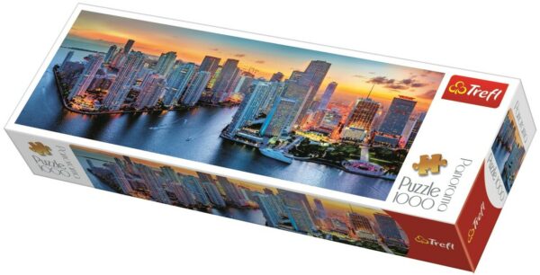 Miami After Dark Trefl Puzzle Size Panorama 1000 970x340 (29027)