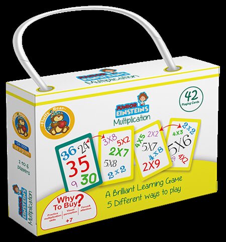 Junior Einsteins Multiplication42 Cards Cards Size 14x9 cm11.5 x 16.5 GA-3009