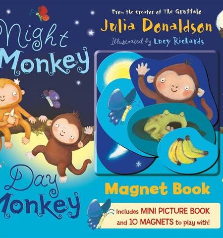 Night Monkey Day Monkey Magnet Book