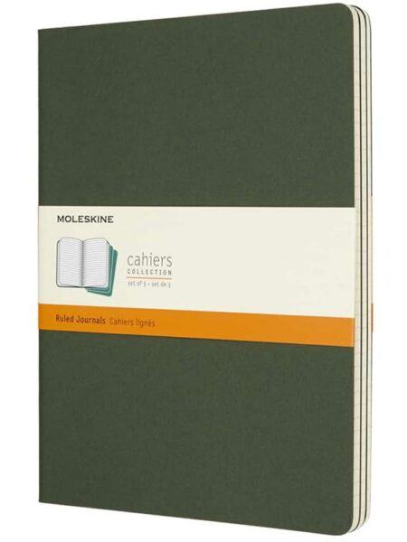 Cahier Journals XL Ruled Myrtle Green