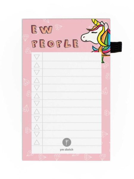 MINI MAG NOTEPAD - UNICORN
