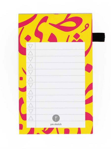 MINI MAG NOTEPAD- HEROOF YELLO