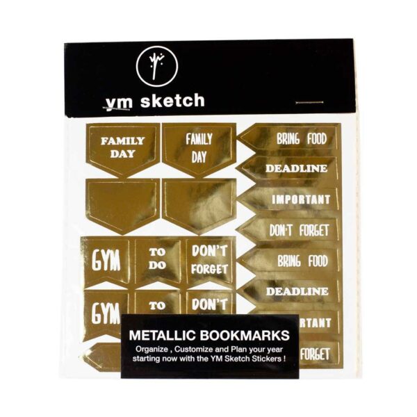 Stickers Pack of 4 - Metallic
