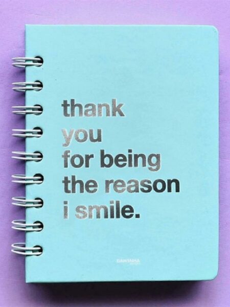 Smile- Pastel wired Notebook
