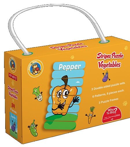 Stripes Puzzle - Vegetables
