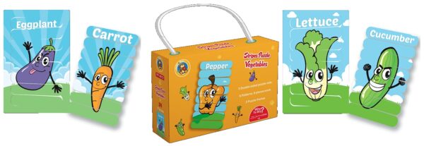 Stripes Puzzle - Vegetables