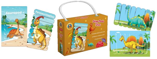 Stripes Puzzle - Dinos