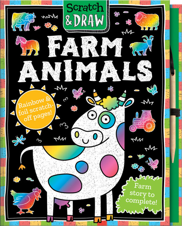 Farm Animals: Scratch & Draw