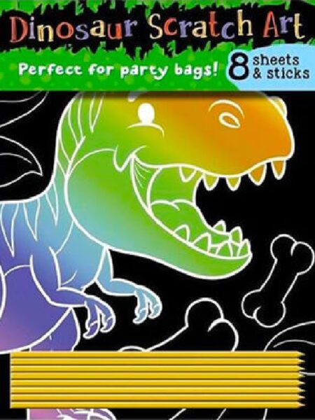 Dinosaur Scratch Art