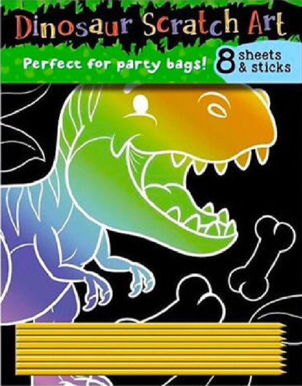 Dinosaur Scratch Art
