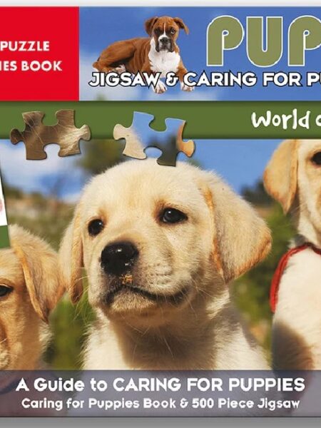 Puppies: 500 Pc Jigsaw And Boo