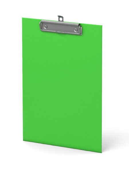 A4 Neon Green Clipboard