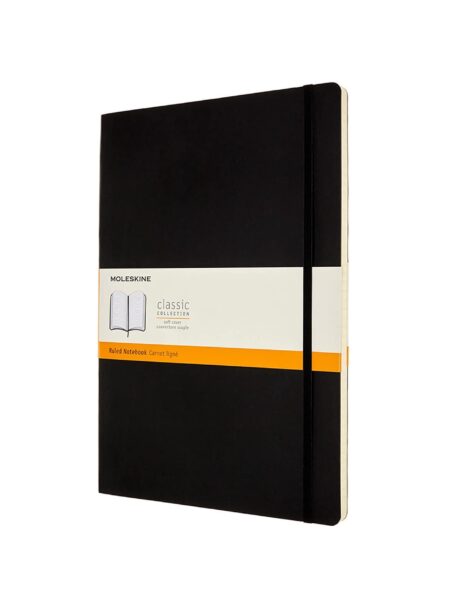 Moleskine Classic A4 Ruled Softcover Notebook: Black