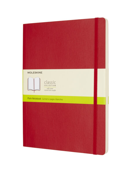 XL Plain S.Red Softcover Noteb