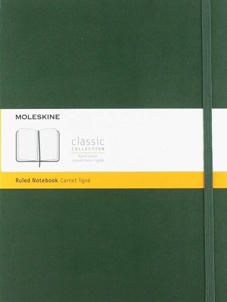 XL Ruled Myrtle Green Hardcove