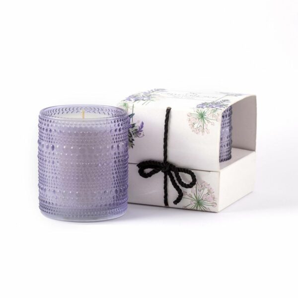 Blue Textured Dotted Glass