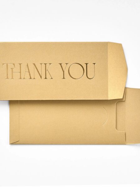 Gold Thank you Money Envelope