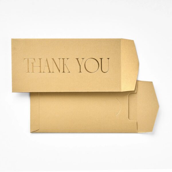 Gold Thank you Money Envelope