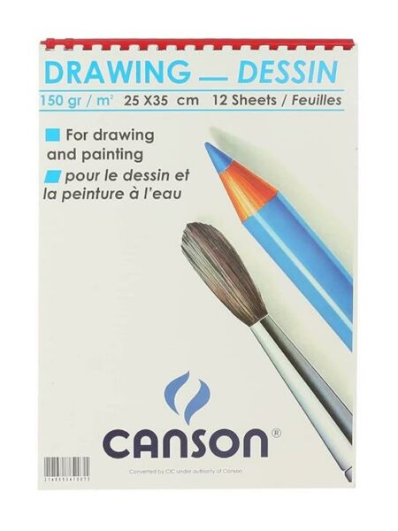 Drawing Dessin White 12 sheets