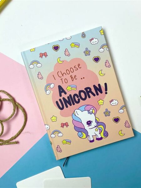 Unicorn A5 Hardcover Notebook 100 Lined Pages