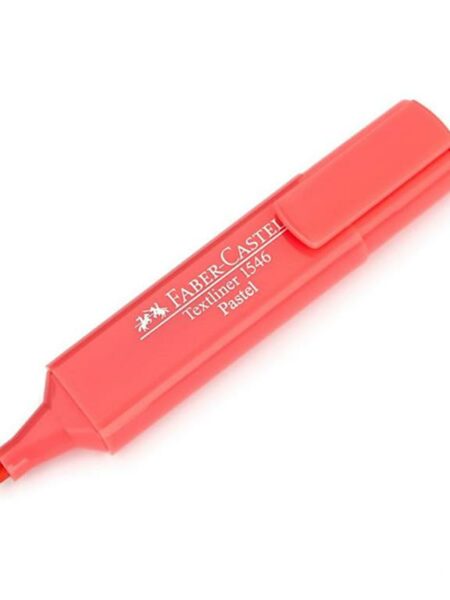 Faber-Castell Textliner Red Transparent قلم فسفورى فابركاسي