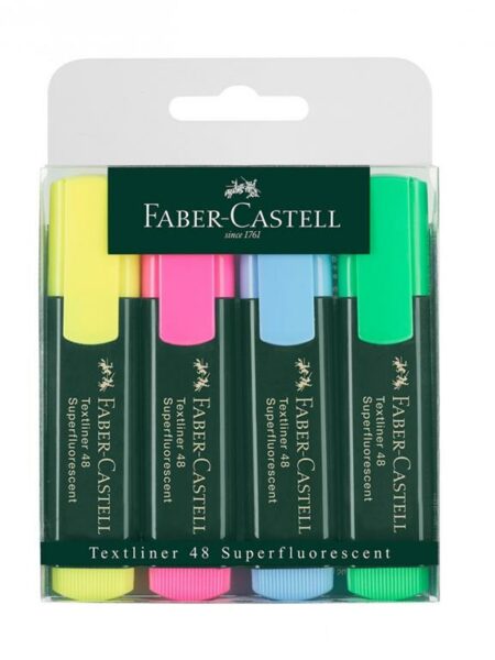 Set of 4 Highlighter Textliner Faber Castell