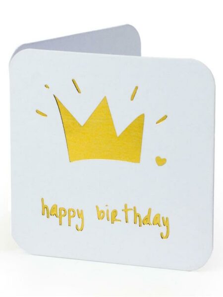 Birthday Crown Mini Greeting Cards
