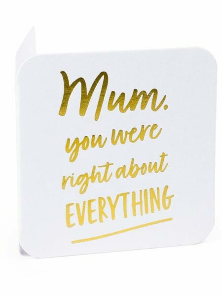 Mum Right about Everything Mini Greeting Cards