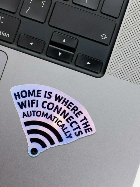 Wifi Holographic Laptop Sticker