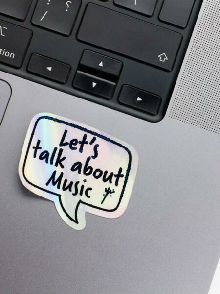 Music Holographic Laptop Sticker