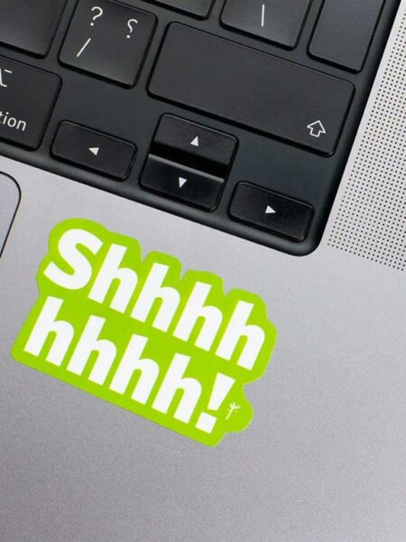 Shhhhh Laptop Sticker