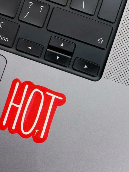Hot Laptop Sticker