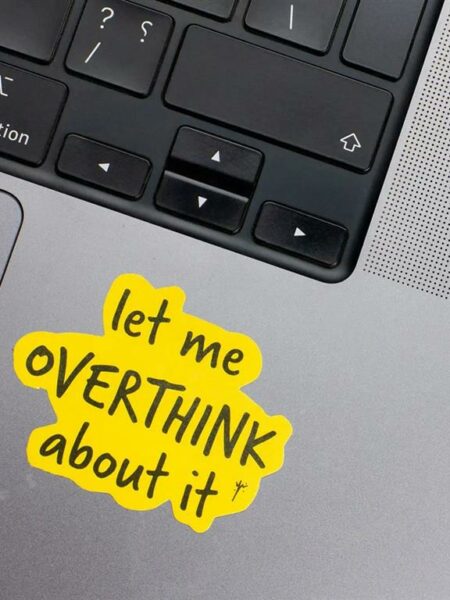 Overthink Laptop Sticker