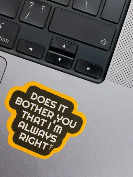 Always right Laptop Sticker