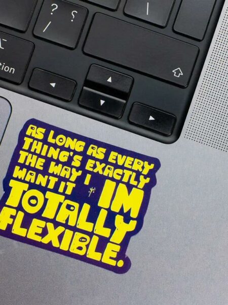 Totally flexiable Laptop Sticker