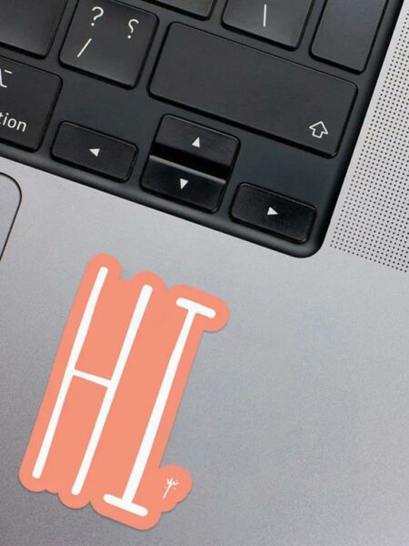 Hi Laptop Sticker