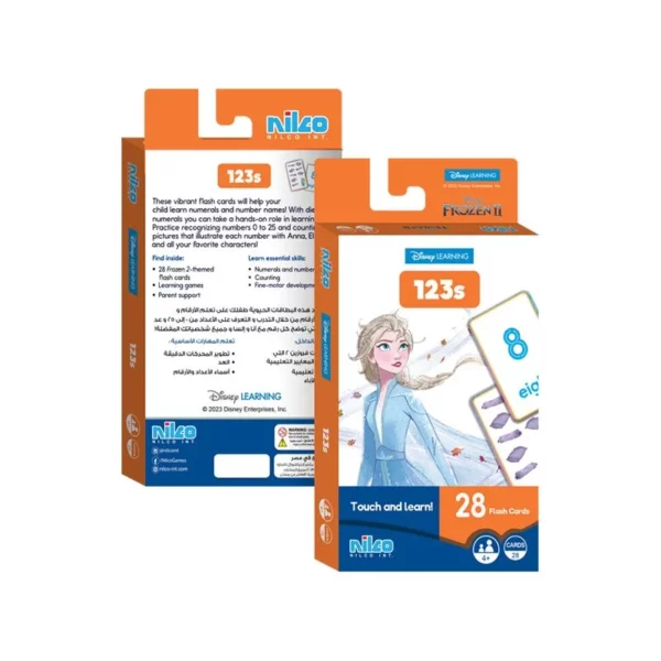 Disney Flash card Frozen1 learning to count 123