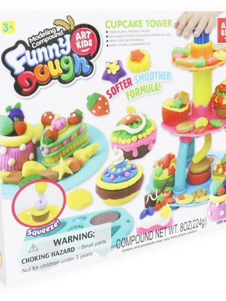 Funny Dough Cupcake Tower