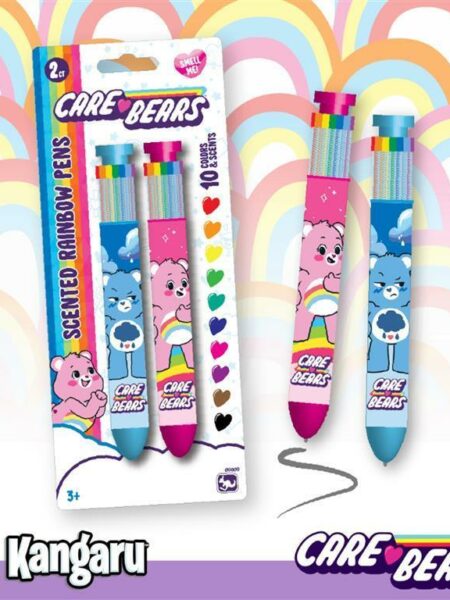 Scented Rainbow Pens 10 Colors 2 Pens Set Care Bears