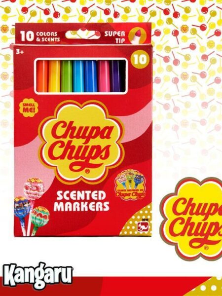 Scented Super Tip Markers 10 Colors Chupa Chups