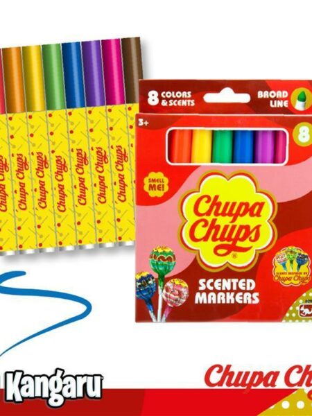 Scented Board Line Markers 8 Colors Chupa Chups