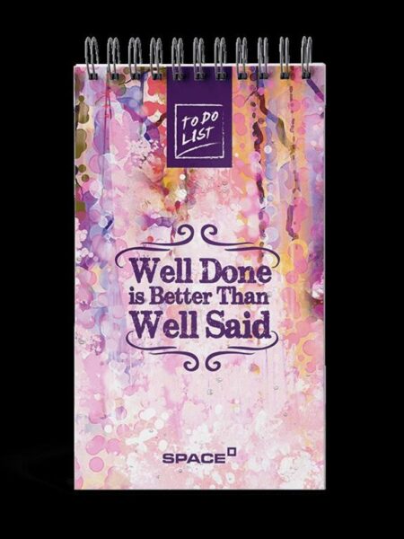 Well Done Lined 19x11cm To Do List 80 Pages White Paper (70
