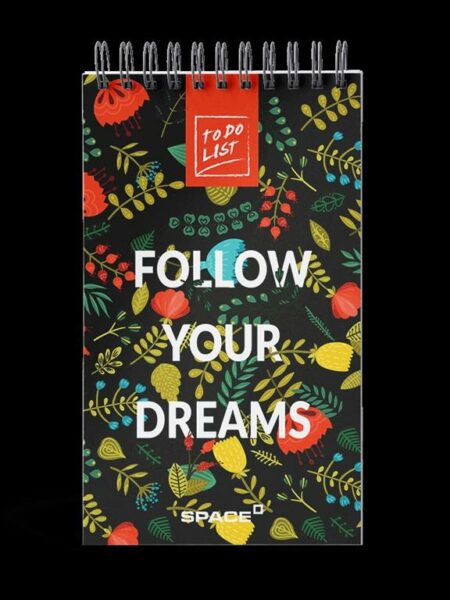 Follow Your Dreams Lined 19x11cm To Do List 80 Pages White P