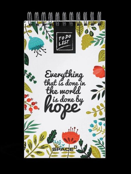 Hope Lined 19x11cm To Do List 80 Pages White Paper (70 gm) S